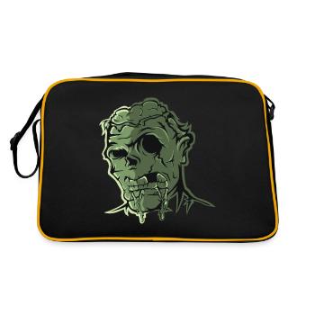 Zombie - Retro Tasche - Schwarz/Gold - Hinten