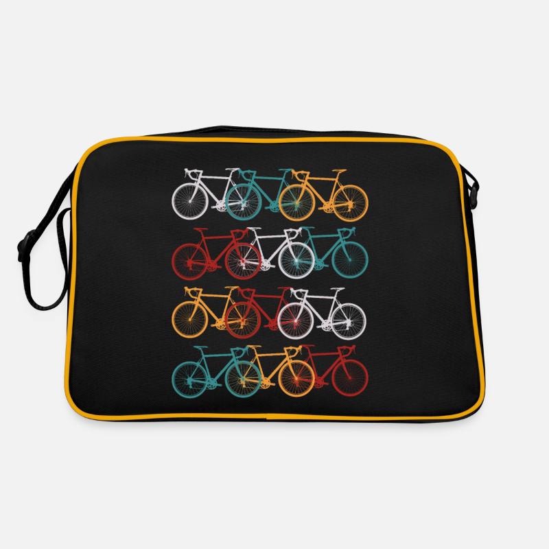 Vélo de course vintage vélo vélo de course rétro - Sac Retro - noir/or