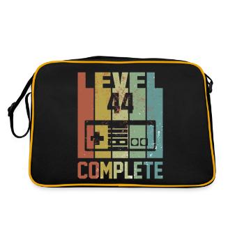 Niveau 44 complet Cadeau de chemise d’anniversaire - Sac Retro - noir/or - Dos