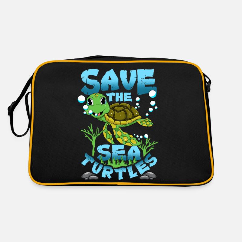 Save The Sea Turtles Retro Bag