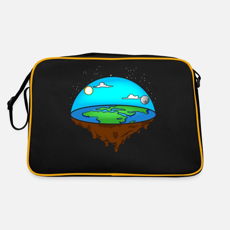 Flache Erde Retro Tasche