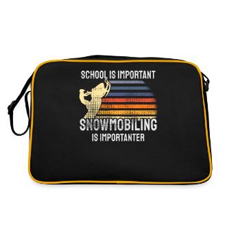 Snowmobiling Snowmobile - Retro Bag - black/gold - Back