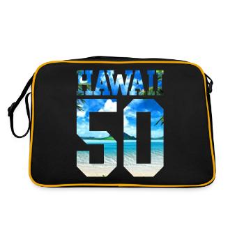 Hawaii 50 Fun Gift - Retro Bag - black/gold - Back