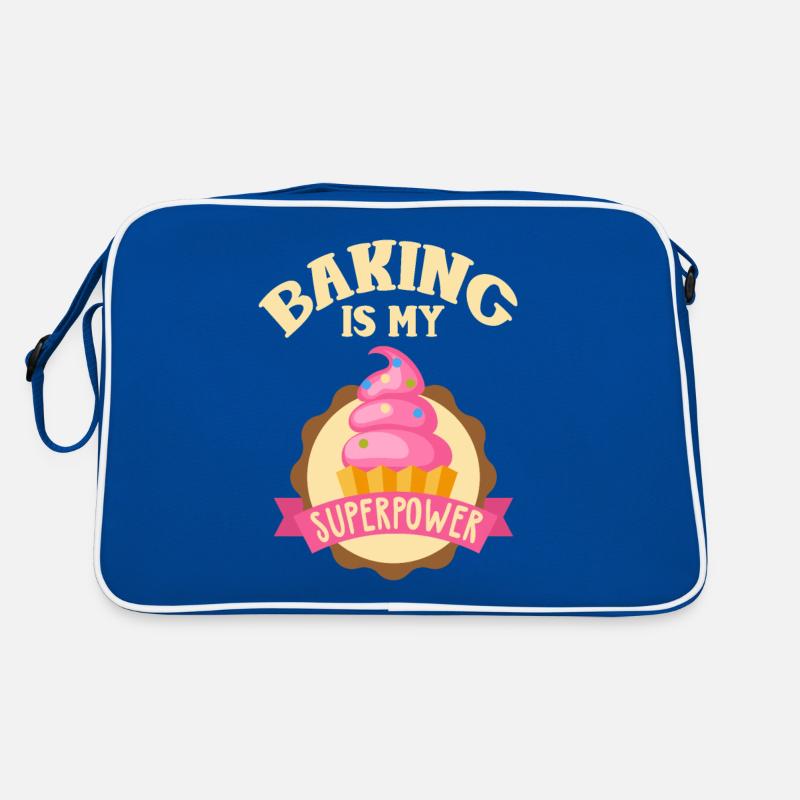La cuisson est mon cupcake superpouvoir Sac Retro