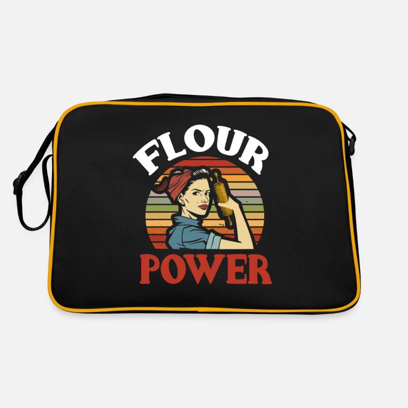 Mehl Power Backen Retro Tasche