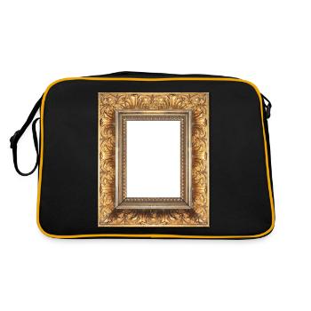 Photo de mariage d’un cadre photo d’or Personnalisé - Sac Retro - noir/or - Dos
