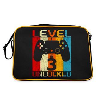 Niveau 3 débloqué - Sac Retro - noir/or - Dos