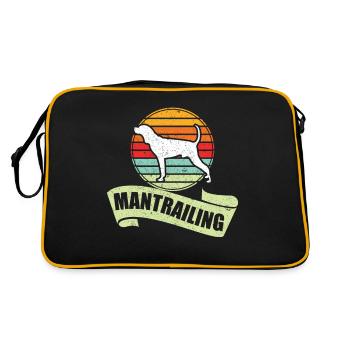 Mantrailer Mantrailing Chien de suivi Sport canin - Sac Retro - noir/or - Dos