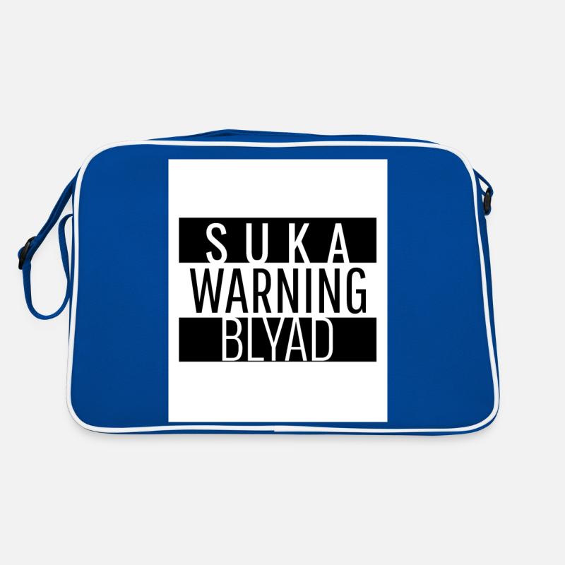 Warning Suka Blyad Design Retro Bag
