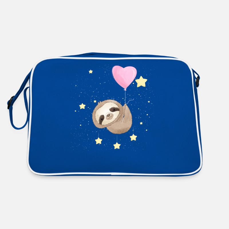 Sloth Floating With Stars Retro Bag