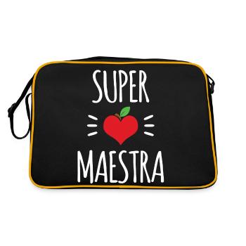 Super Maestra Latina Fun Gift - Retro Bag - black/gold - Back