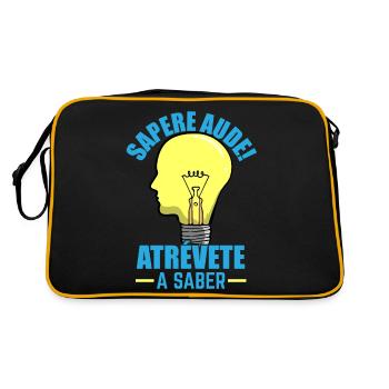 Sapere Aude Atrévete un sabre par The Manzanita ́s - Sac Retro - noir/or - Dos