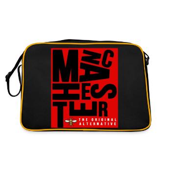 Manchester - Retro Bag - black/gold - Back