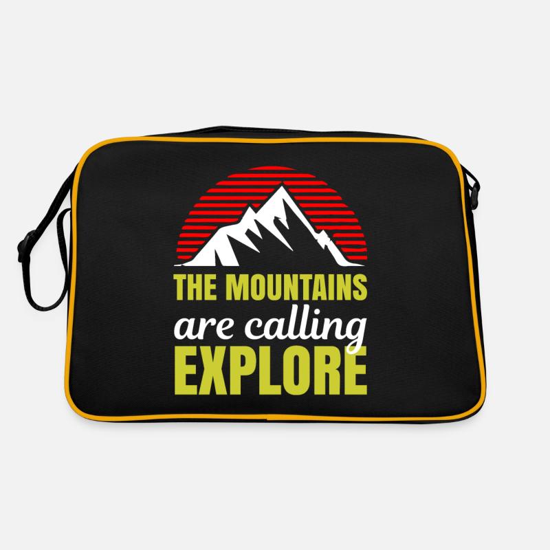 The Mountains are calling Explore - Berge Retro Bag