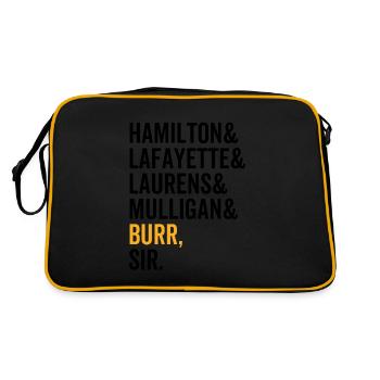 Hamilton Lafayette Lauren Mulligan Burr Sir - Sac Retro - noir/or - Dos