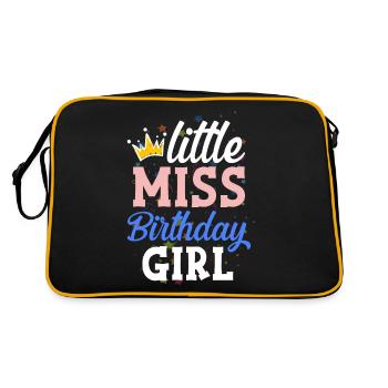 Geburtstagskind Mädchen petite Miss Birthday Girl - Sac Retro - noir/or - Dos