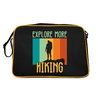 Explore more hiking - Retro Bag - black/gold - Back