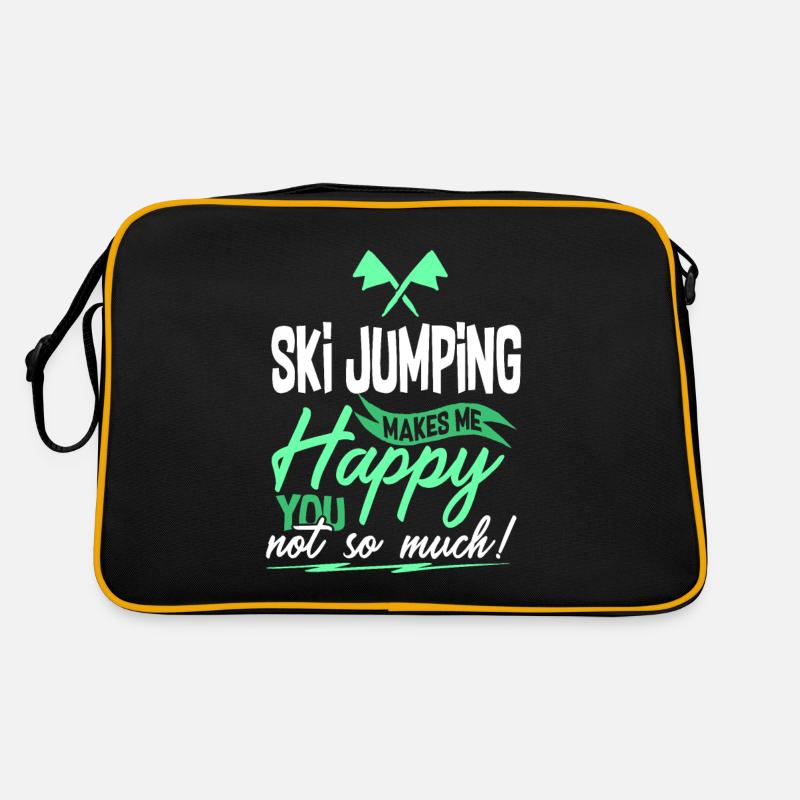 Saut à ski Ski Flying Gift Sac Retro