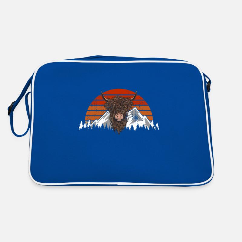 Scottish Highland Beef Retro Vintage Sac Retro