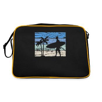 Surfeur surfeur - Sac Retro - noir/or - Dos