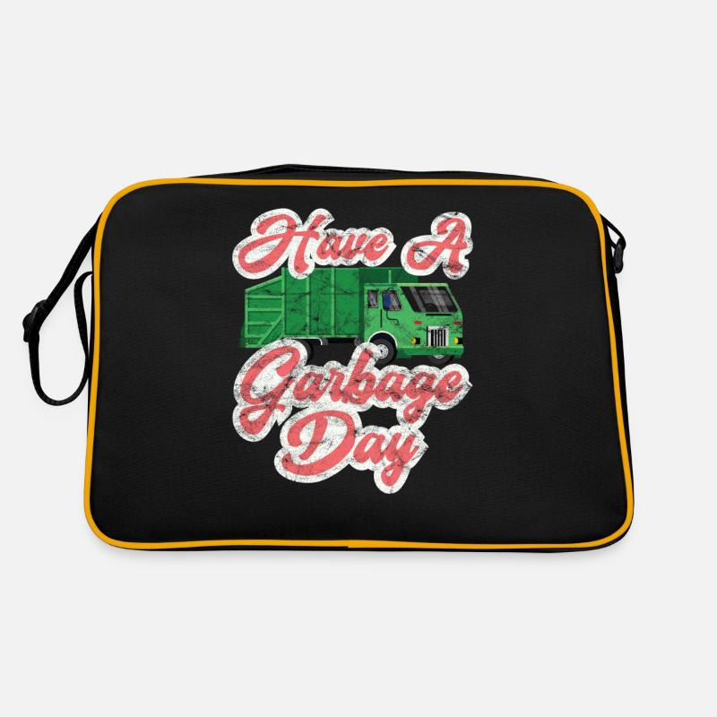 Have A Garbage Day Disposal Garbage Truck Retro Tasche