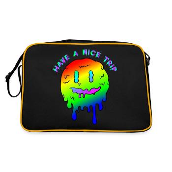 Have a nice Trip by The Manzanita´s - Retro Tasche - Schwarz/Gold - Hinten
