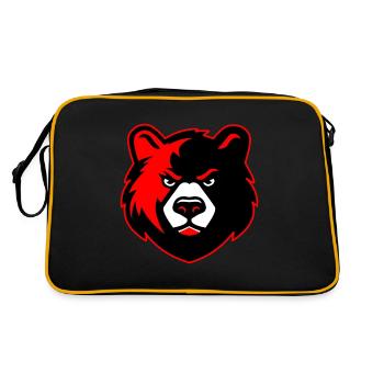 Evil Bear - Retro Bag - black/gold - Back
