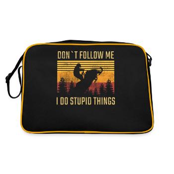 Snowmobiling Snowmobile - Retro Bag - black/gold - Back