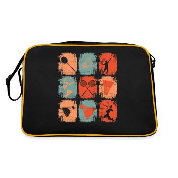 Badminton Rétro - Sac Retro - noir/or - Dos