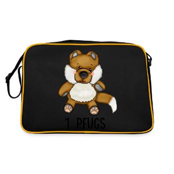 1 Pfugs Tasse Best Of Kleinanzeigen Insider - Retro Tasche - Schwarz/Gold - Hinten