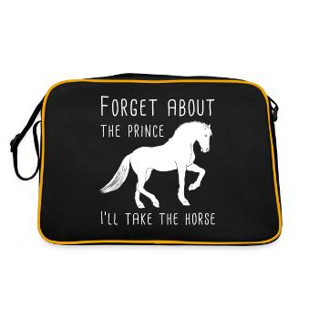 J'aime mon cadeau de cheval / conception - Sac Retro - noir/or - Dos