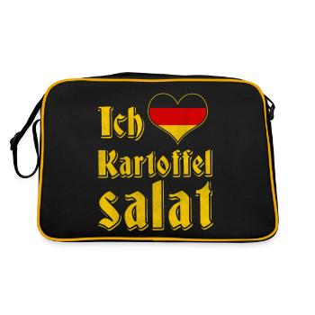 J'adore Kartoffelsalat apres tenue ski - Sac Retro - noir/or - Dos