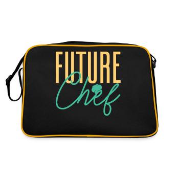 Future Chef Cooking Cook Pastry Gourmet Commis Che - Retro Bag - black/gold - Back