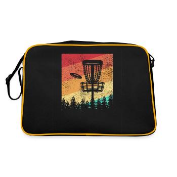 Disc Golf Retro - Retro Tasche - Schwarz/Gold - Hinten