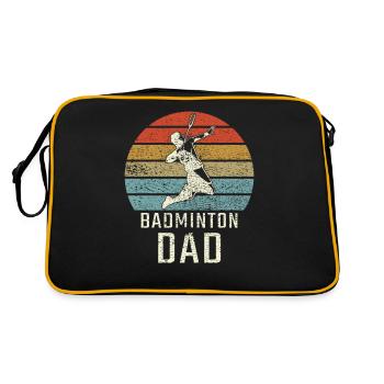 Badminton Badminton Dad - Retro Bag - black/gold - Back