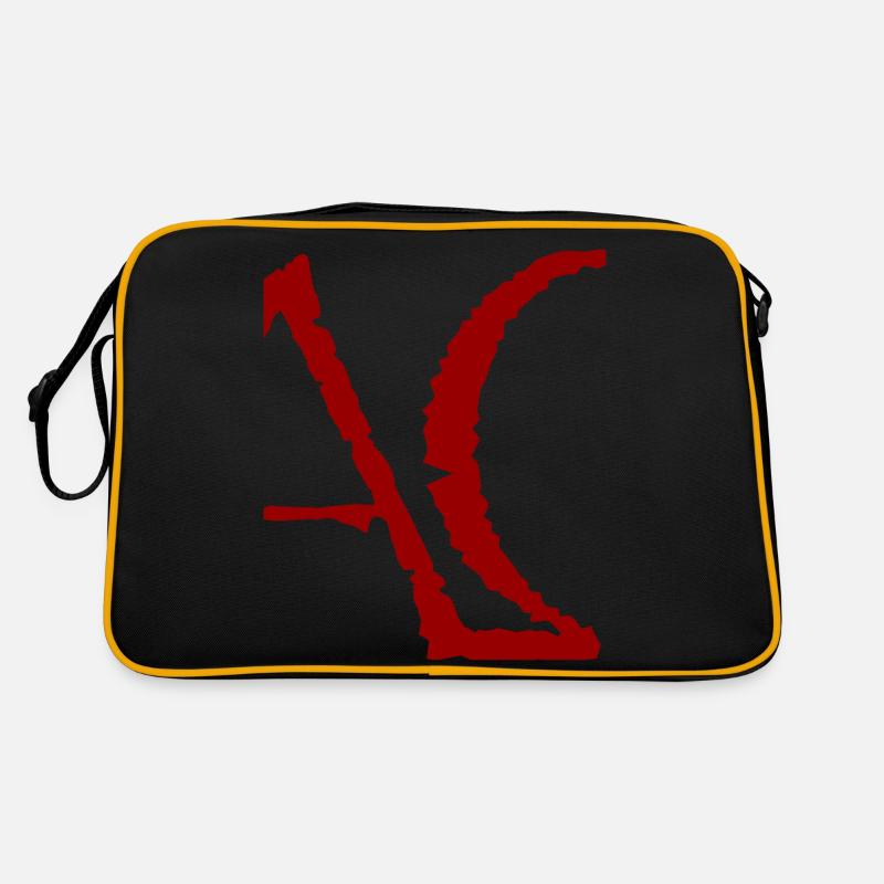 Alpha-Omega - Retro Tasche - Schwarz/Gold