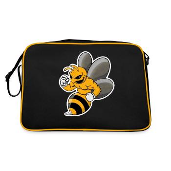 conception cool de guêpe - Sac Retro - noir/or - Dos