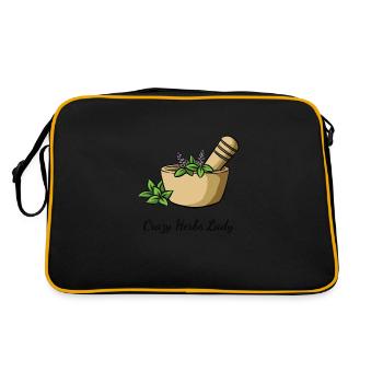 Herbs Crazy Herbs Lady - Retro Bag - black/gold - Back