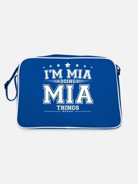 Mia - Sac Retro - bleu/blanc - Dos