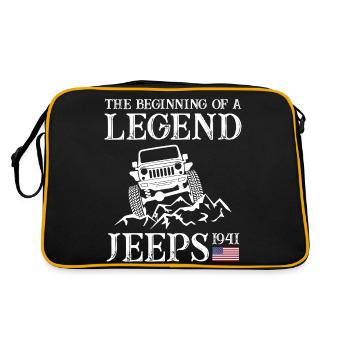 Jeeps Legend - Retro Bag - black/gold - Back