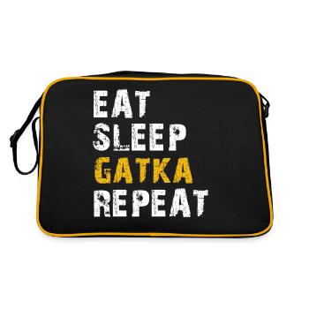 manger dormir Gatka - Sac Retro - noir/or - Dos