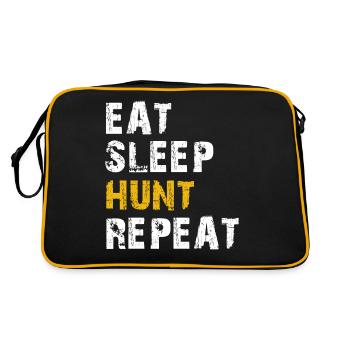 manger la chasse au sommeil répéter - Sac Retro - noir/or - Dos