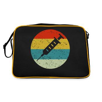 vaccins vintage - Sac Retro - noir/or - Dos