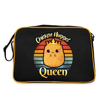 Nugget de poulet Queen Nug Life Drôle de pépite de poulet - Sac Retro - noir/or - Dos