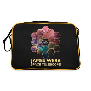 jwst Télescope spatial James Webb - Sac Retro - noir/or - Dos