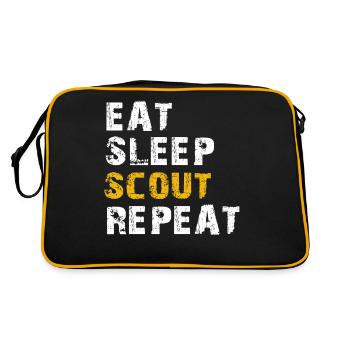 manger sleep scout - Sac Retro - noir/or - Dos