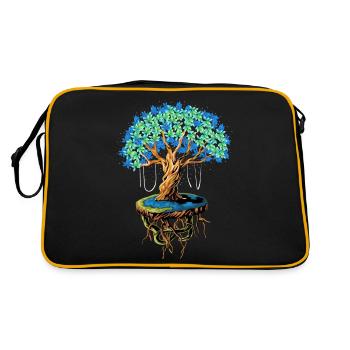 Vie des arbres - Sac Retro - noir/or - Dos