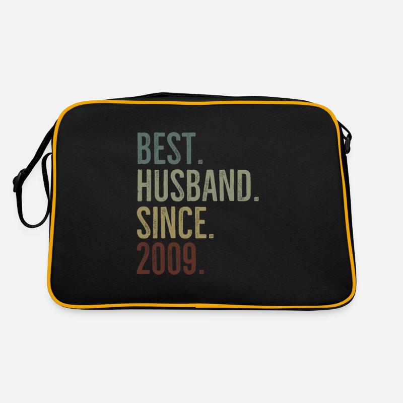Bester Ehemann seit 2009 Retro Tasche