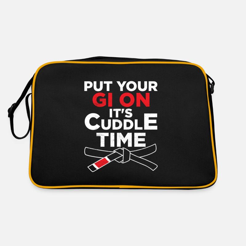 Put Your Gi On It's Cuddle Time BJJ MMA Jujitsu Ji Retro Bag