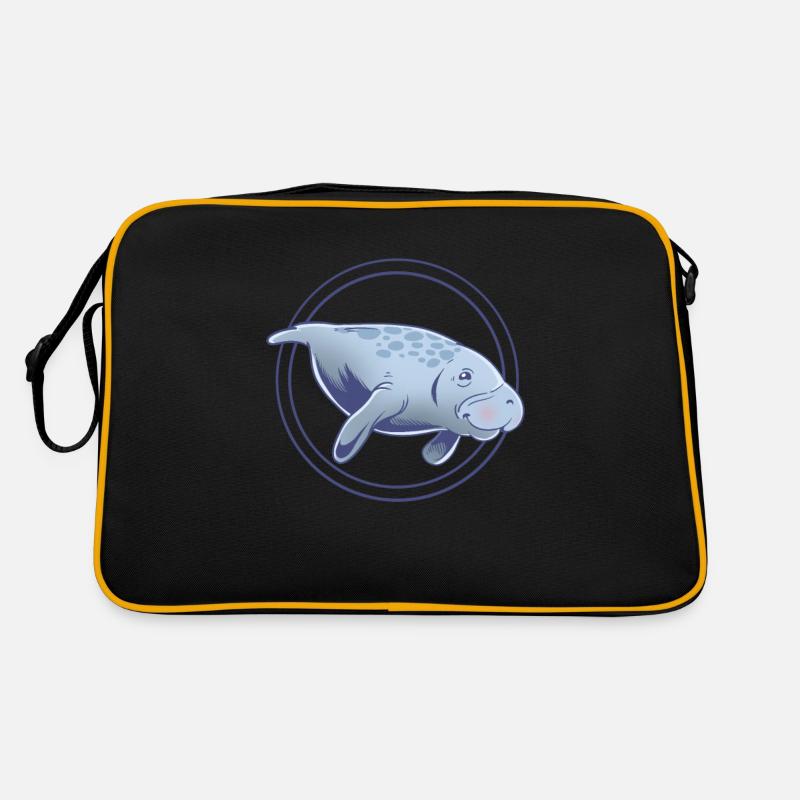 Cute Florida Manatee Retro Bag